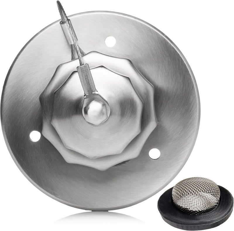 Renator RV City Water Inlet Connection with Check Valve, All Metal Construction, Brushed Stainless Steel - Image 3